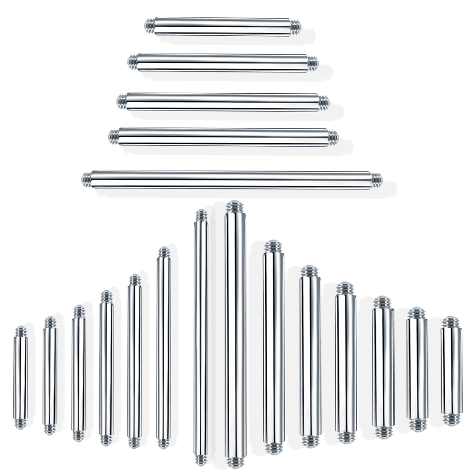 Body Jewelry Nipple Rings - Lot de 100 pièces en acier