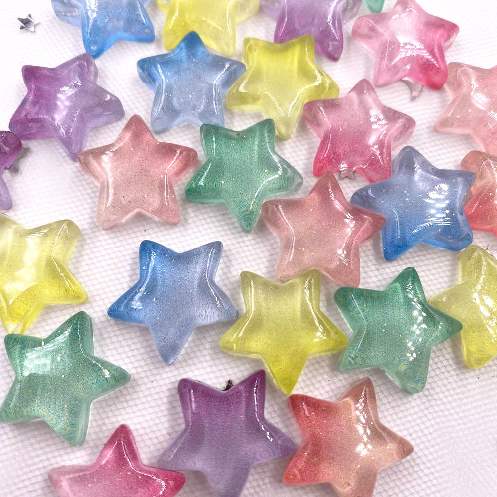 Star Flat Back - Figurines artisanales de décoration en cristal