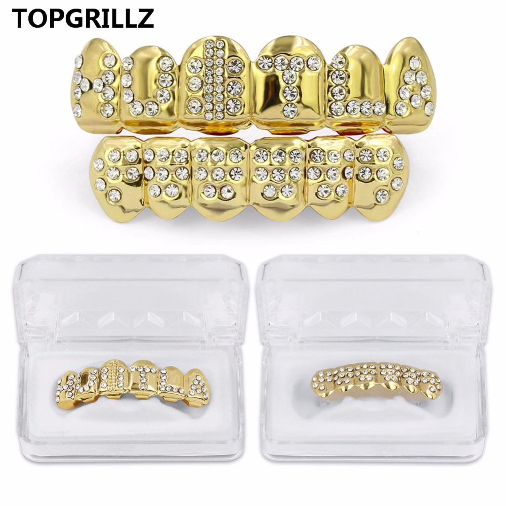 Body Jewelry Gold Plated - TOPGRILLZ – ensemble de dents en