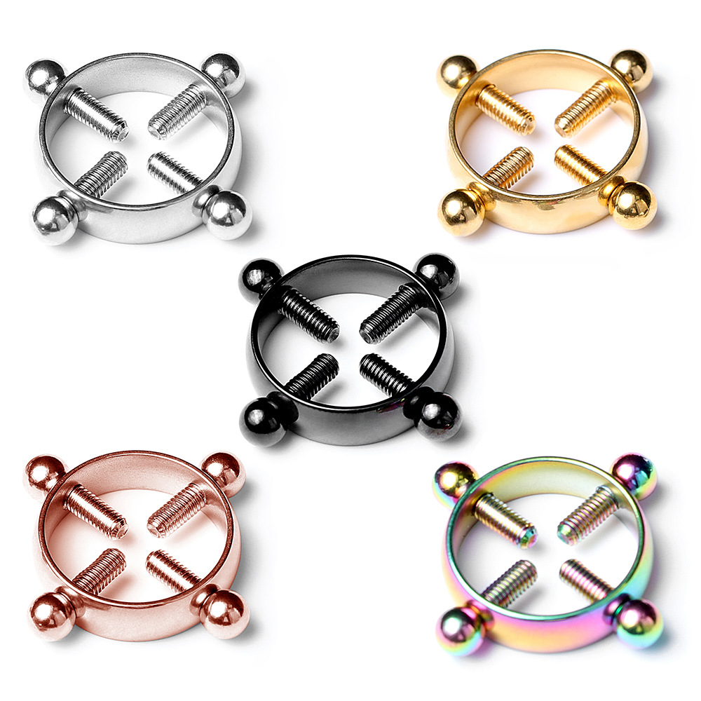 Body Jewelry Nipple Rings - 1 paire de pinces à tétons