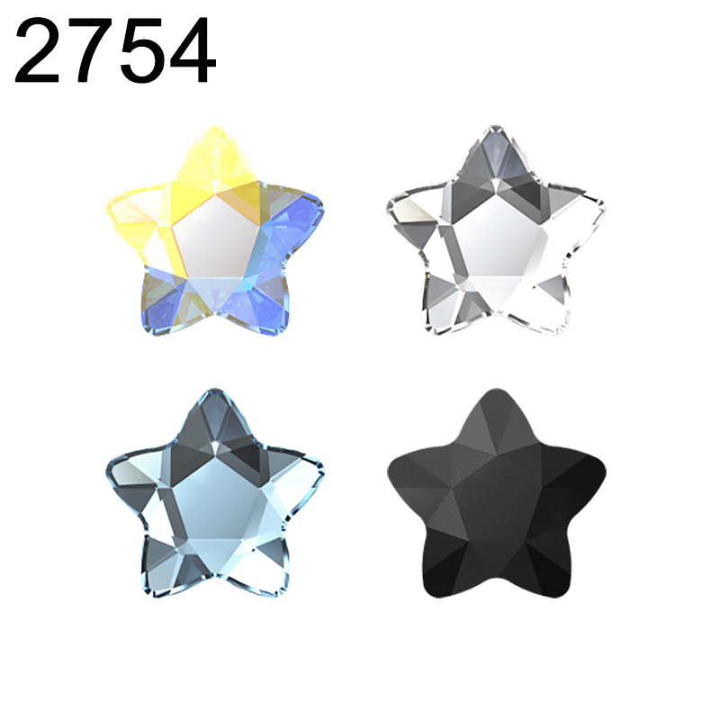 Star Flat Back - Véritable 2754 étoile fleur dos plat