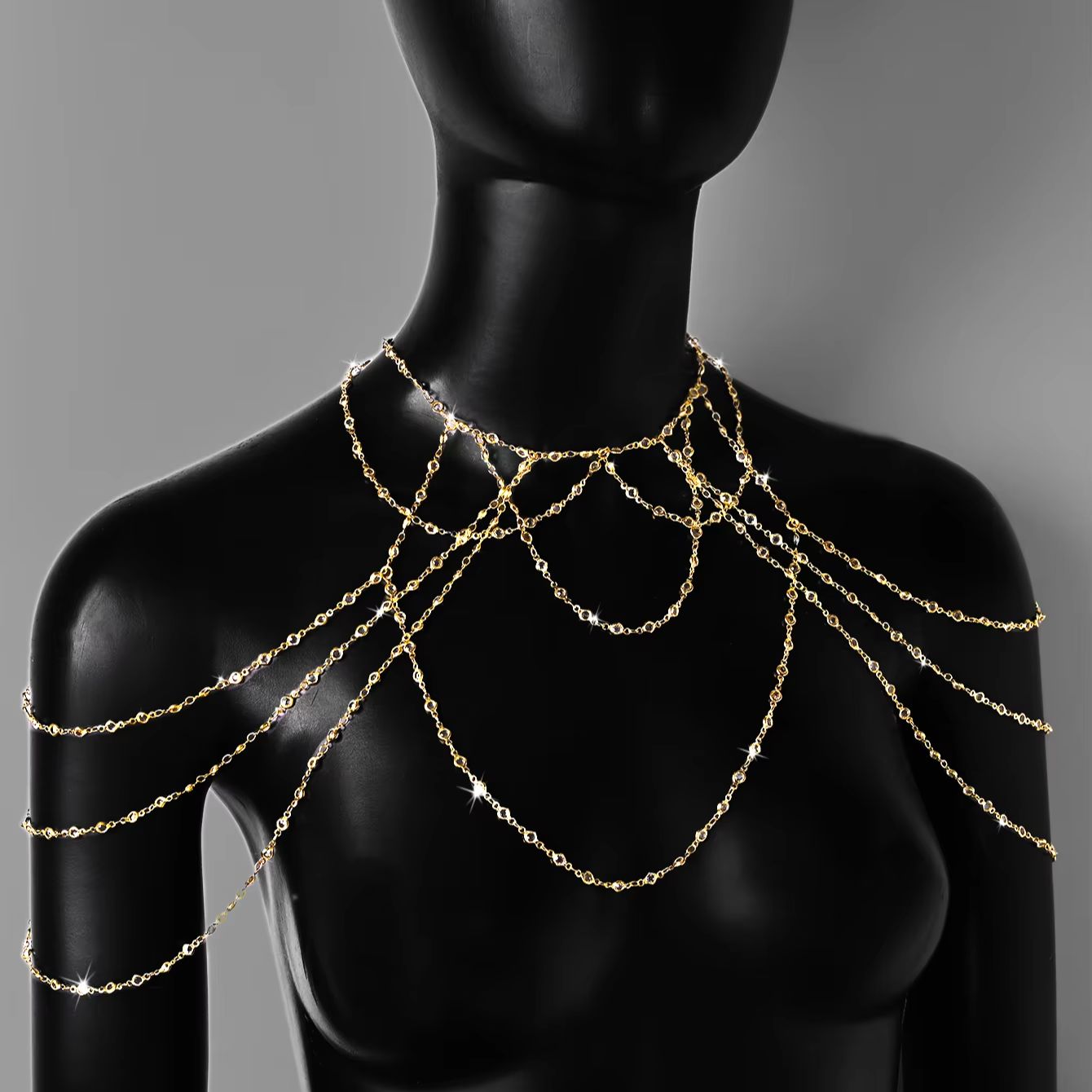 Chaîne de corps multicouche pl - Body Jewelry Gold Plated avis et prix