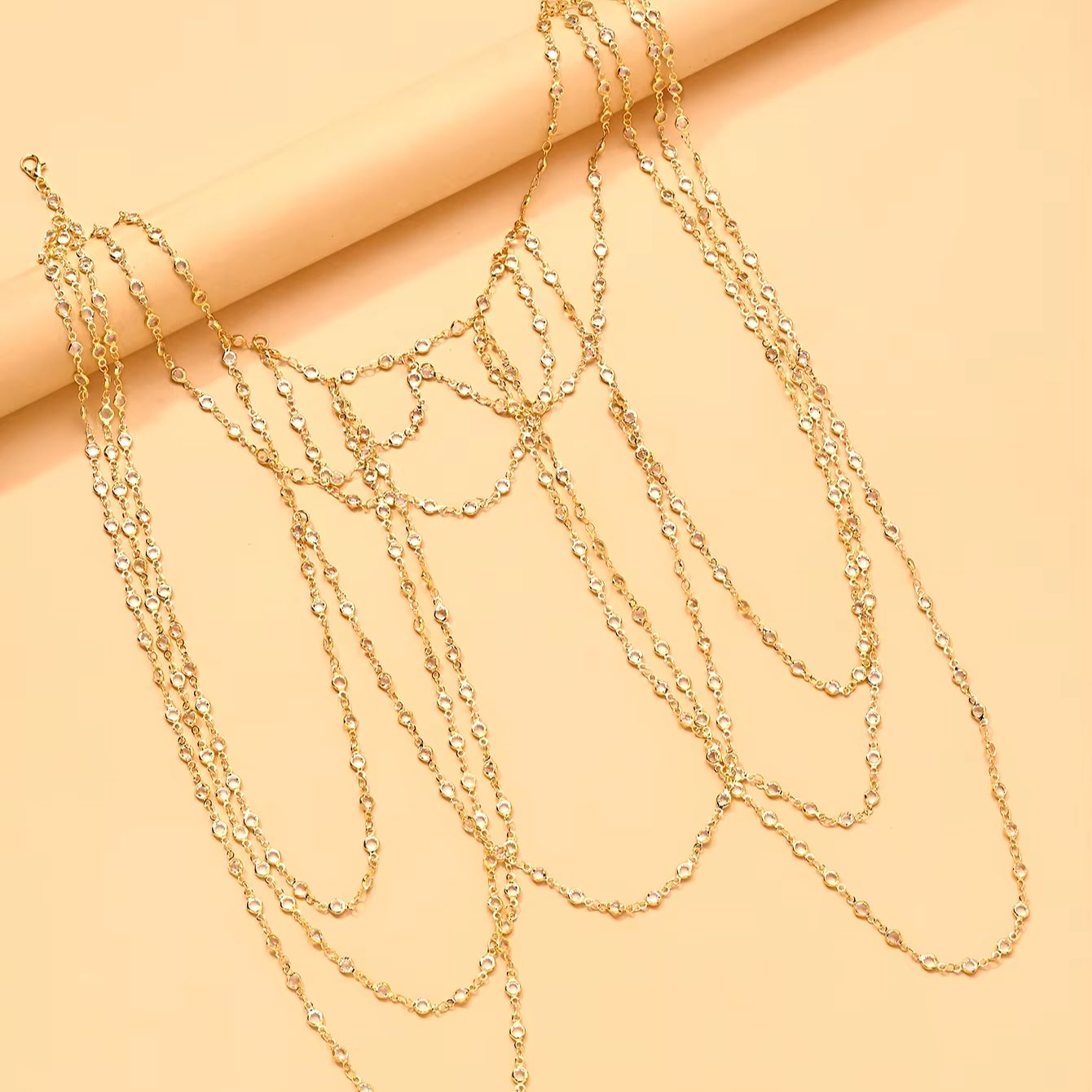 Chaîne de corps multicouche pl - Body Jewelry Gold Plated avis et prix