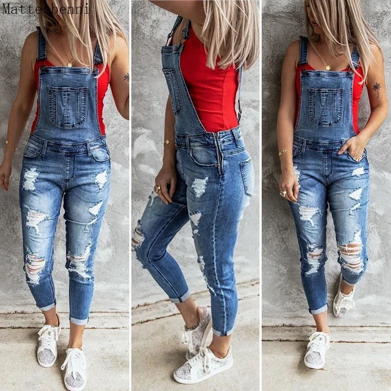 Combishort en jean déchiré pou - Body Jewelry Plus avis et prix