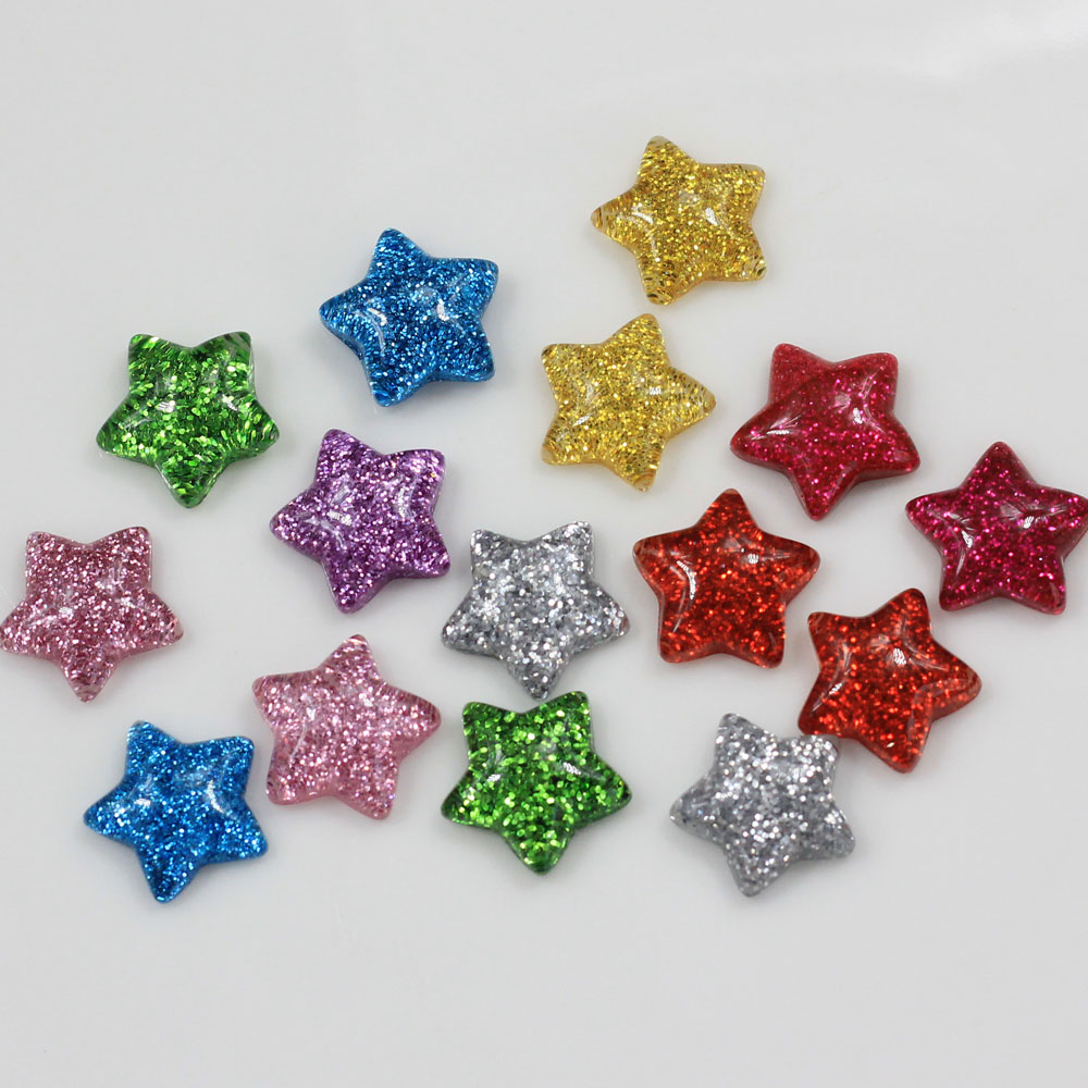 Cabochons étoiles scintillante - Star Flat Back avis et prix