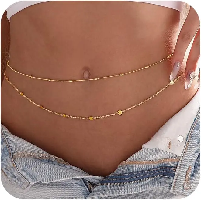 Chaîne de corps étanche pour f - Body Jewelry Gold Plated avis et prix