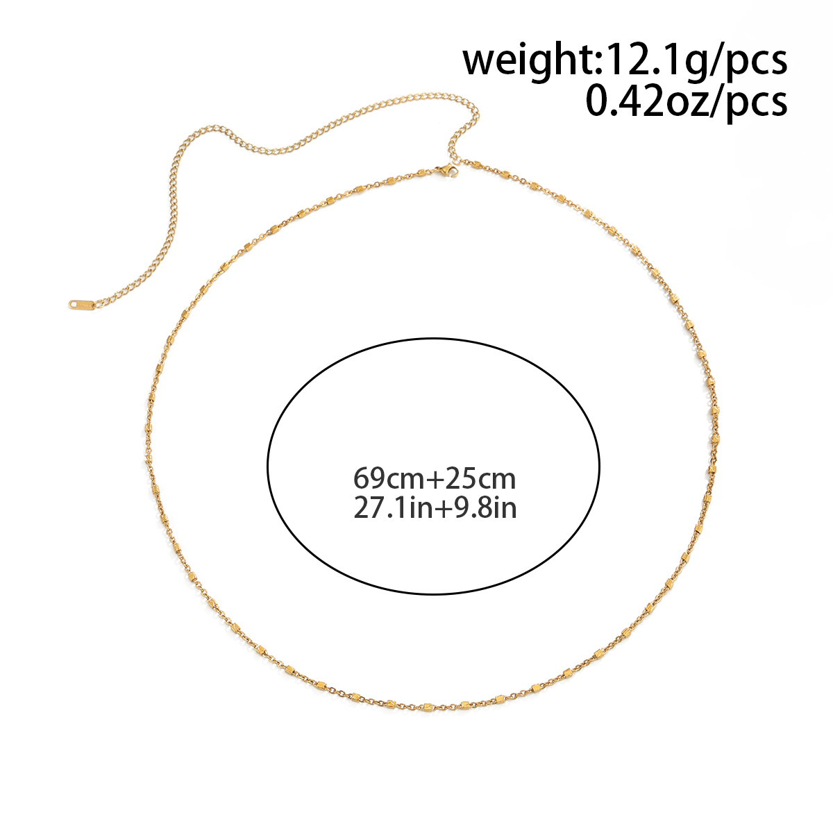 Chaîne de taille en acier inox - Body Jewelry Gold Plated avis et prix