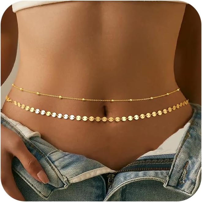 Chaîne de ventre plaquée argen - Body Jewelry Gold Plated avis et prix